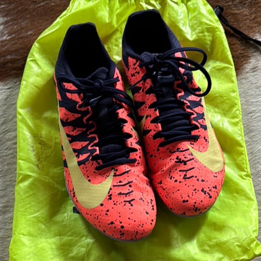 Nike Orange Zoom Rival 5 Racing Spikes